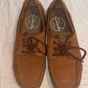 Clarks Men's Tan Leather Boat Shoes